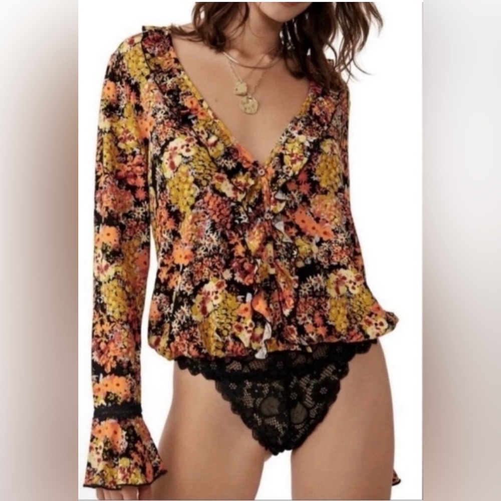 NWT Free People Heat Wave Bodysuit XS